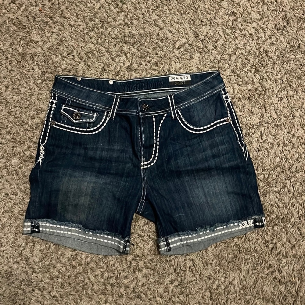 Denim shorts